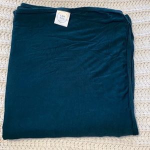 Lou Lou and Company Swaddle Blanket Emerald Green Color